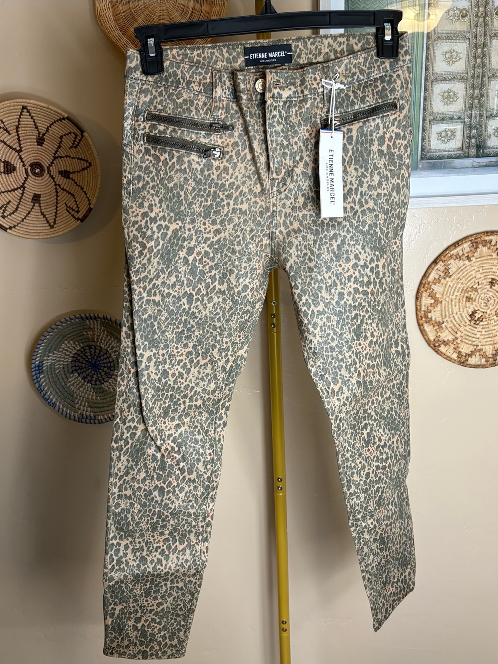 Etienne Marcel Women's Leopard Print Jeans